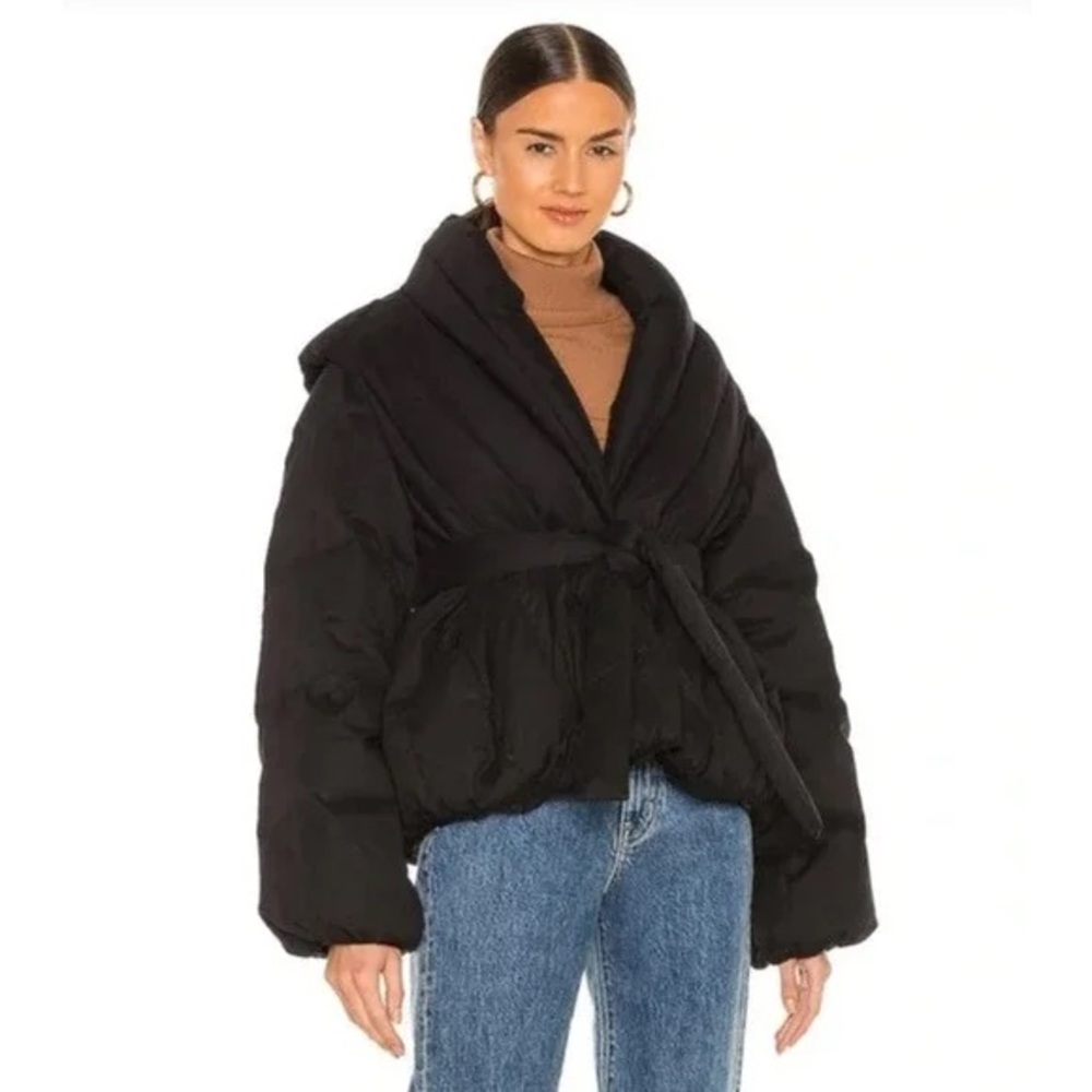 EAVES REVOLVE Brigitte Black Puffer Jacket NWT OVERSIZED XS